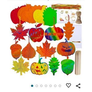 NEW IN PACKAGE WINLYN 48 PIECE DIY FALL CRAFT KIT